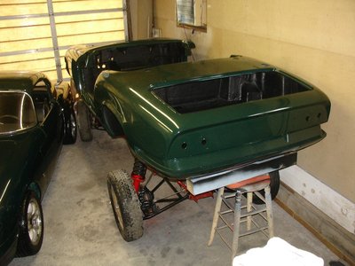 chassis back under - wait for paint to dry.JPG and 